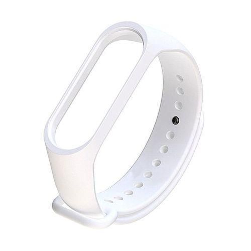 Replaceable Silicone Wrist Strap for Mi Band 3 - White