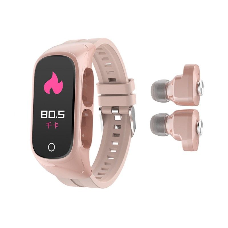 NYT N8 Tws Smart Watch Smart Touch Control  Wireless Multifunctional Bluetooth Earphone Bracelet Sport Fitness Wristband Headset For Men Women