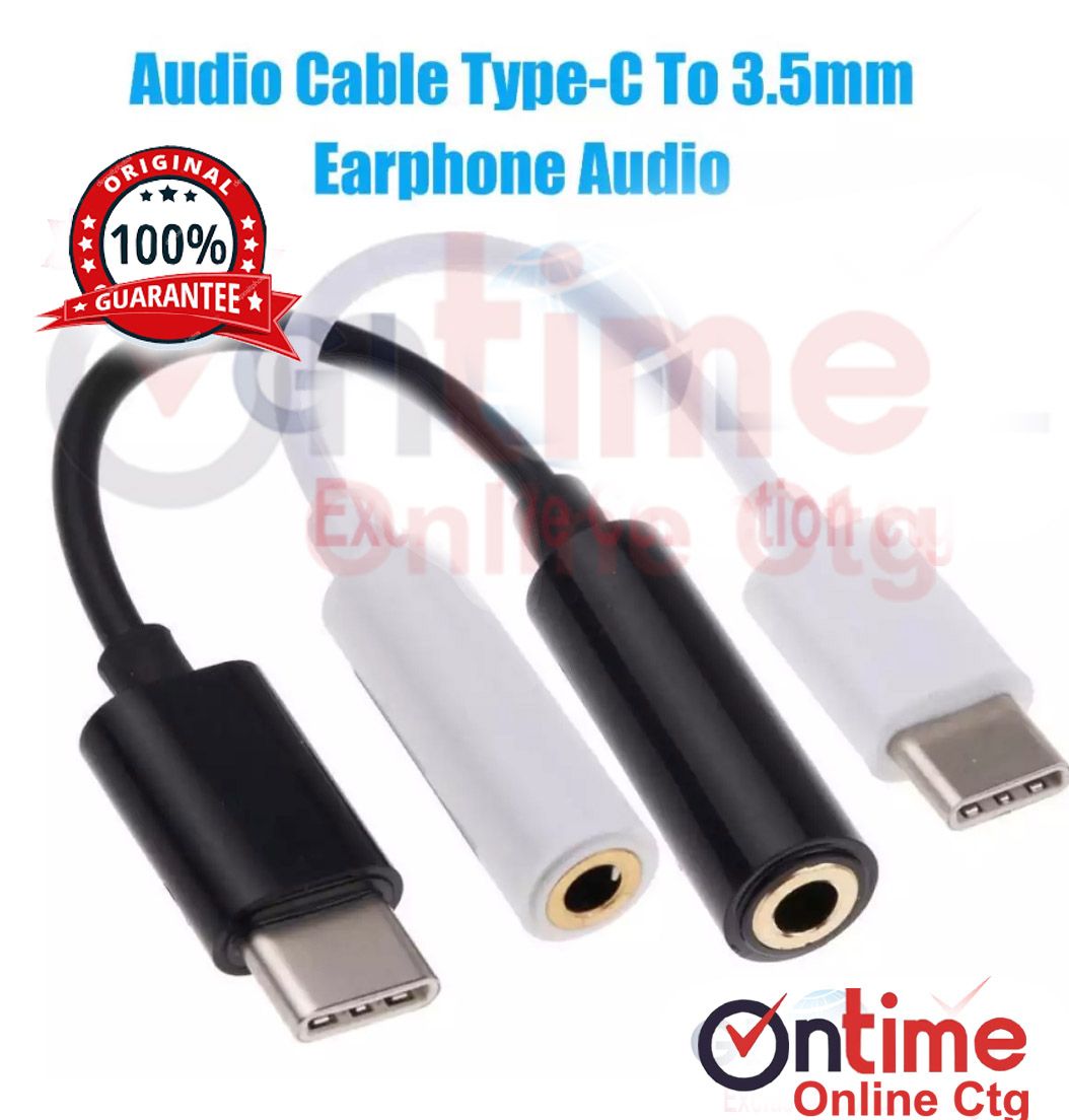 Type C (1pcs) Male to Audio Mini-Jack 3.5mm Female Earphone Adapter Converter - Ear Phone - Headphone