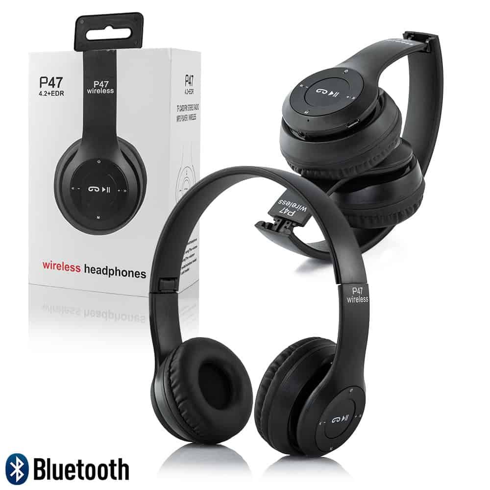 P47 Headband Foldable Stereo Bluetooth Headphones Wireless Headse