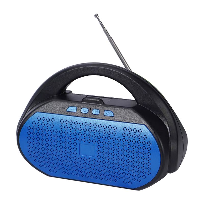 SLC-160 Portable Bluetooth Speaker Subwoofer Collection of Audio Mobile Phone Bracket Radio Card Portable Audio Blue
