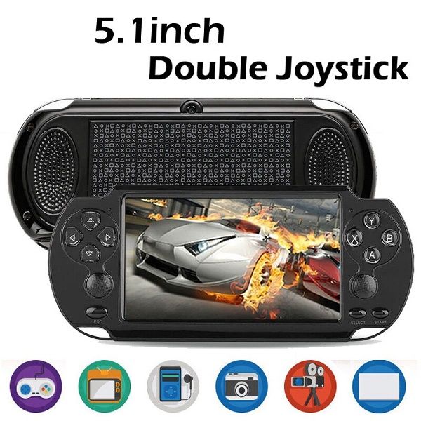 Game Player Console Double Joystick 8G ROM 5.1 inch Handheld Game Player MP3 MP4 Player Video Camera