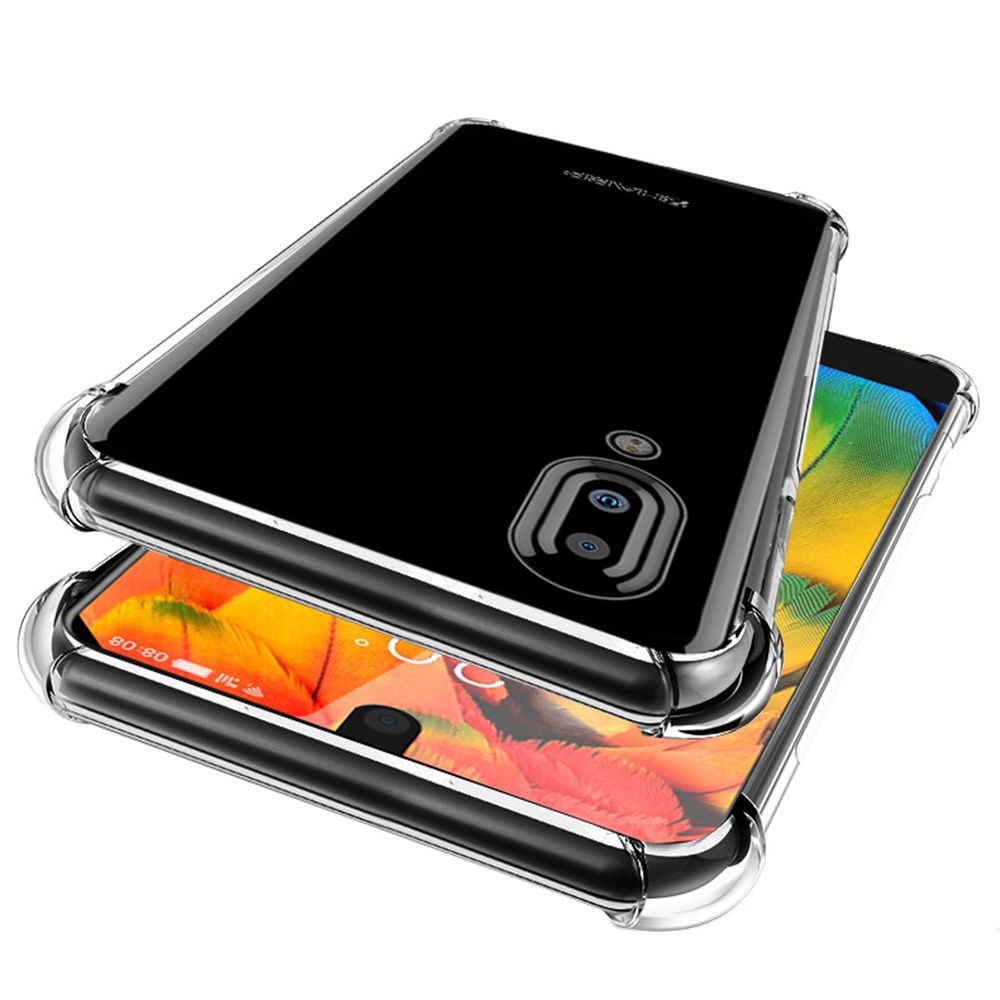 For Sharp Aquos S2 Phone Case Transparent Soft Gel TPU Reinforced Corners Cushion Bumper Shockproof Drop Protection Case Cover