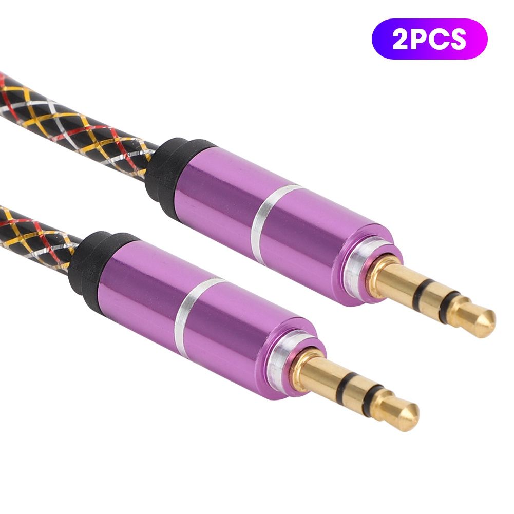 2PCS 3.5mm Male to Audio Cable Stereo AUX Spring Cord Lead Headphone MP3