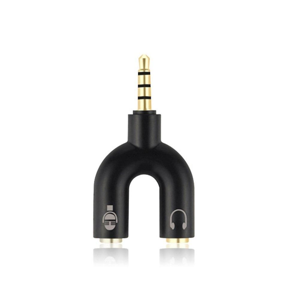 For Xbox One Adapter (TRRS) Headset Headphone Mic 2 to 1 Splitter for PS4