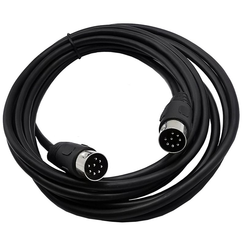 JAERBEE 8 Pin Din Male to Male Speaker Audio Cable Adapter for Surveillance Automotive Computers Television Precision 5M