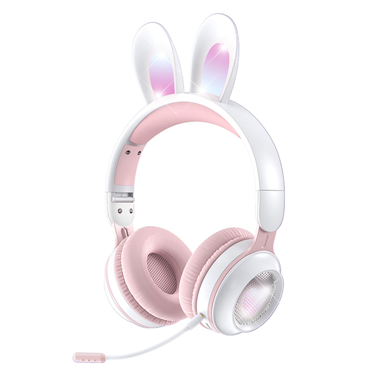 Earphone Fine Workmanship Cute Rabbit Ear Folding Earphone