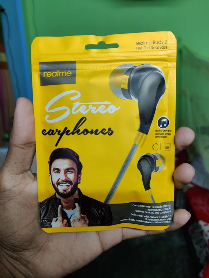 Realme buds 2 Wired Earbud In-ear mi Bass Subwoofer Stereo Earphones