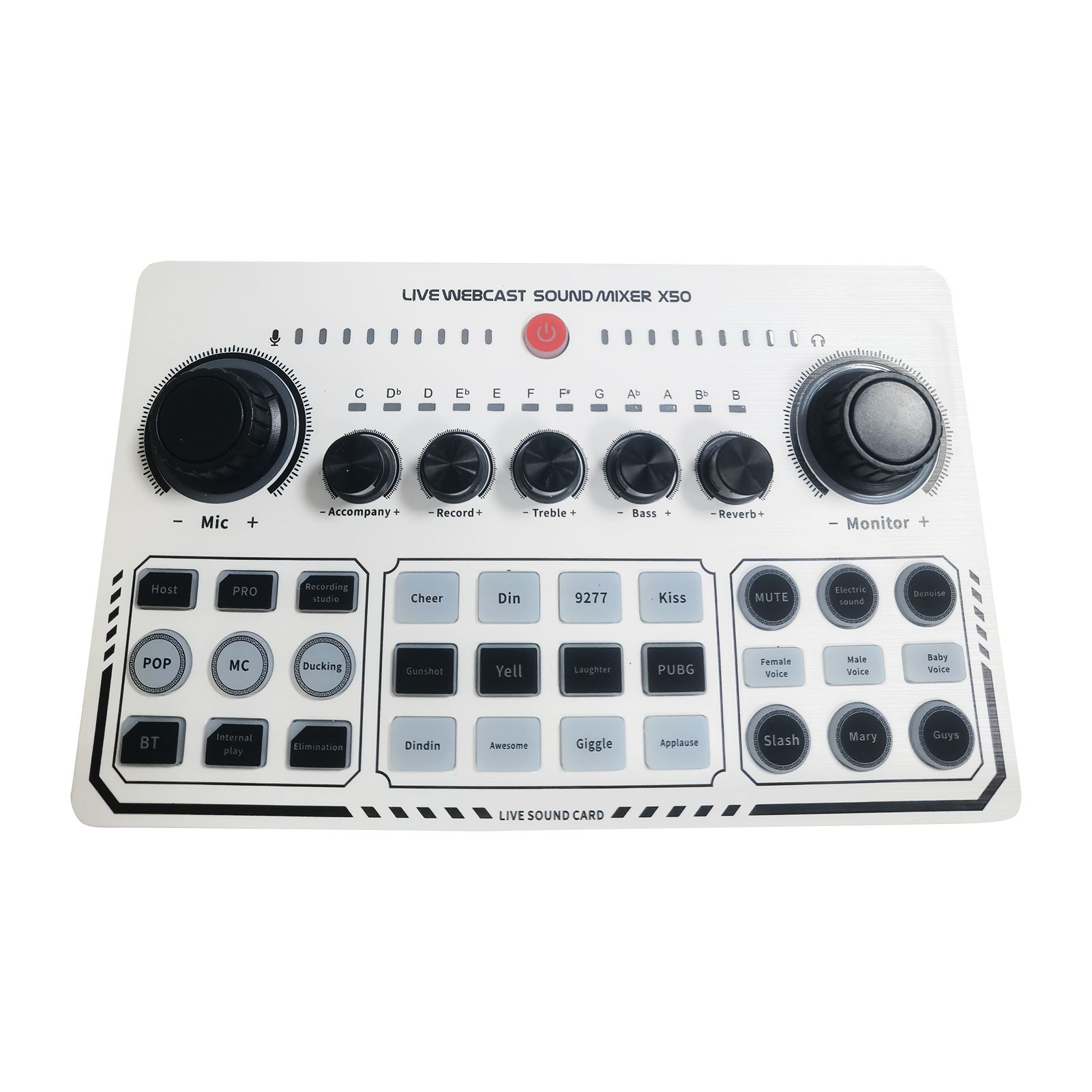 Sound Card Adapter Noise Reduction Smart Anti-running Tone Sound Card