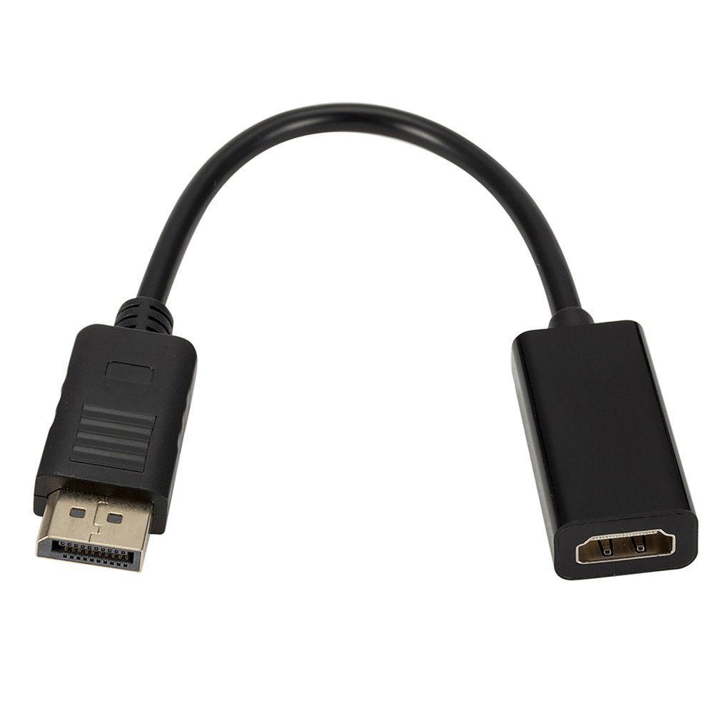 Dp Displayport Male To HDMI-compatible Cable Converter Adapter For Pc /dell black
