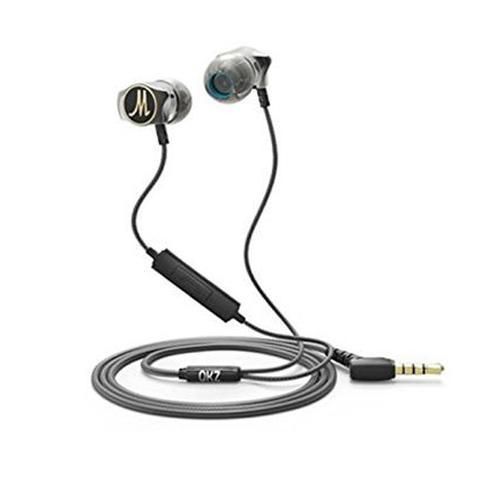 QKZ DM7 Metal Zinc Alloy Hifi Super Bass Earphones with Mic-Black