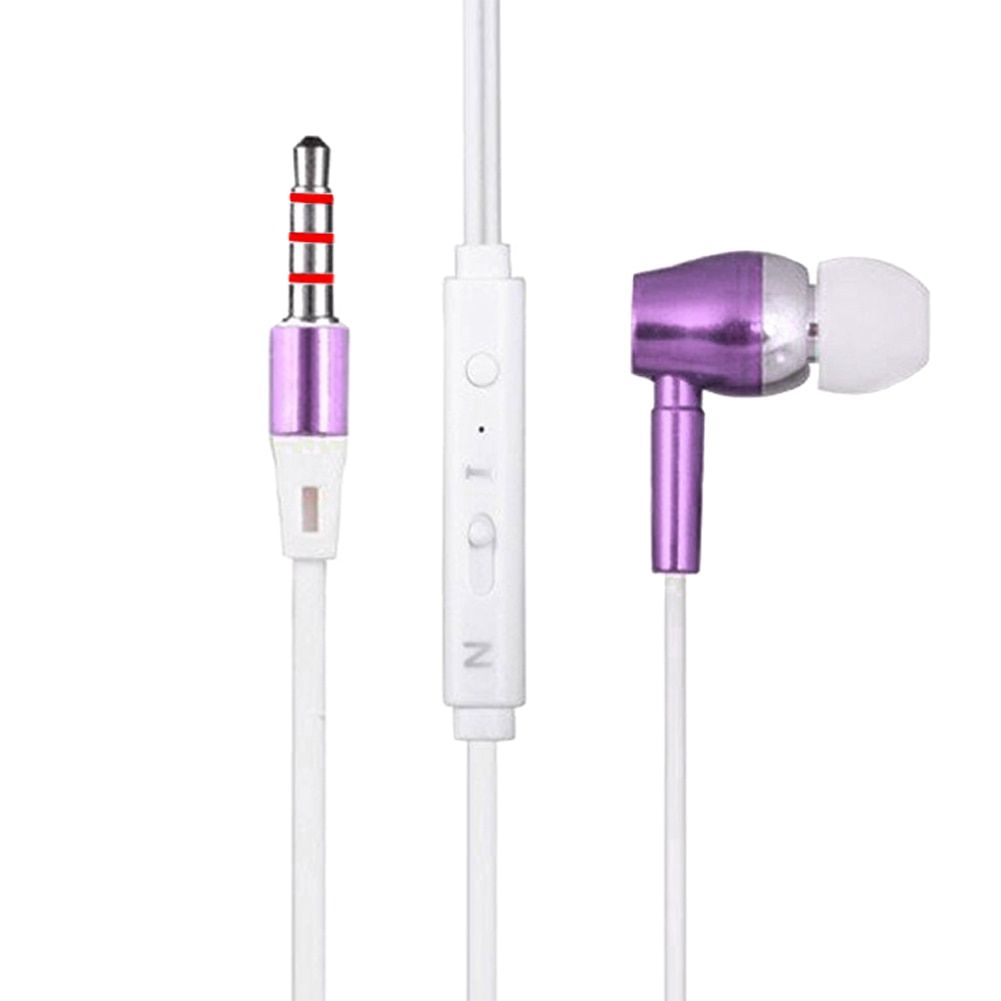 3.5mm In-ear Earbuds Stereo Luminous Earphones Night Light Glowing Headset Sport Headphone with Mic LHB99