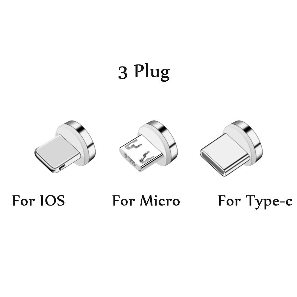UGI 3A Magnet Cable Micro USB Type C USB C For Samsung S8 S9 S10 Quick Charger Cable For Huawei p10 P20 p30 HTC USB Data Cable
