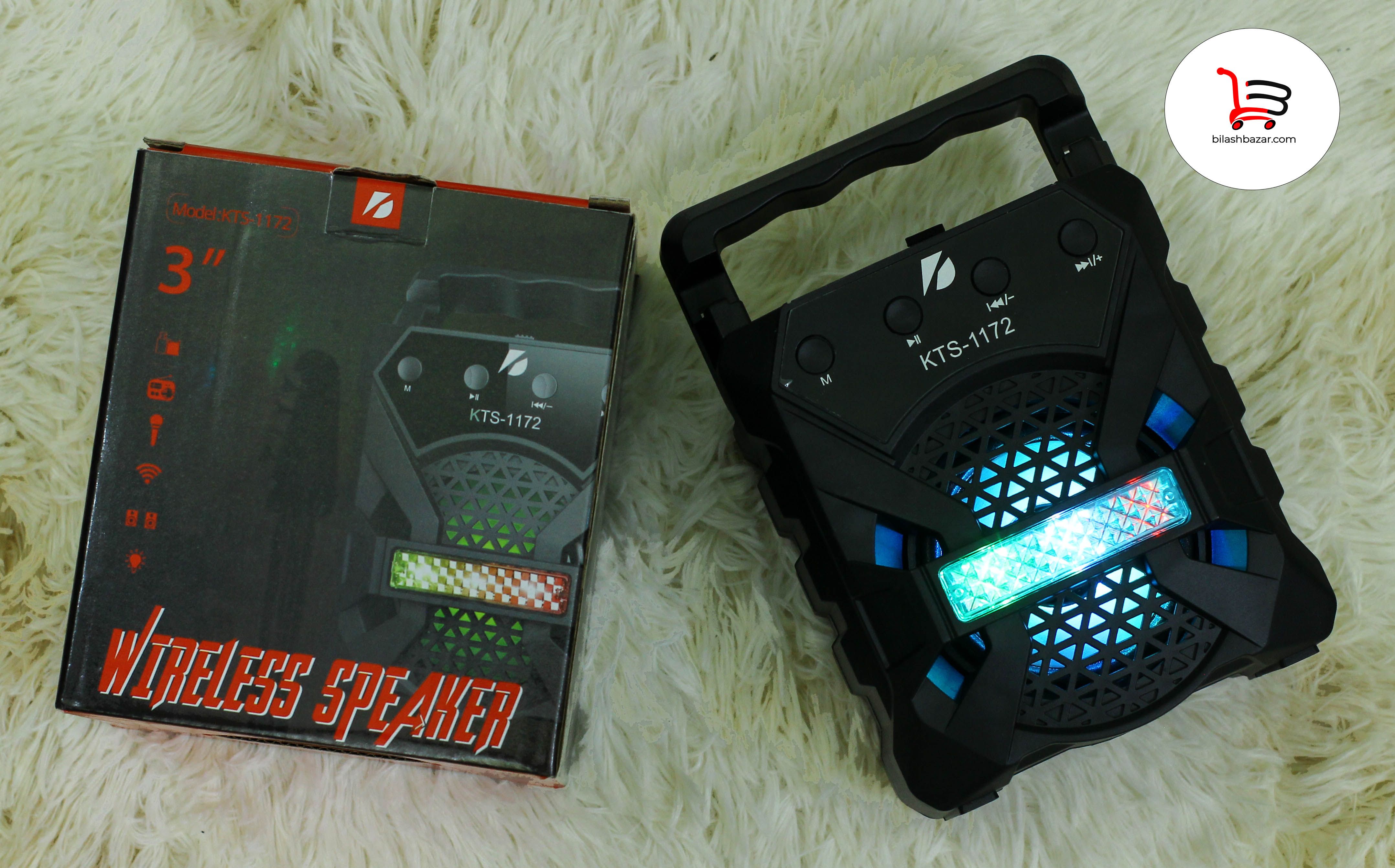 Sound Box KTS 1172 Wireless Bluetooth Speaker With Microphone System - Bluetooth Speaker