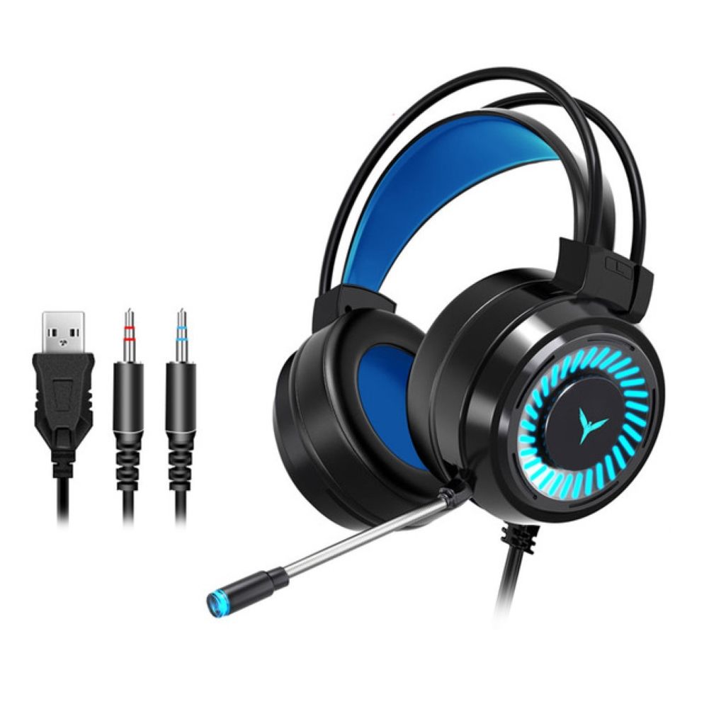 G58 LED Light Gaming Headset Stereo Wired Bass Headphone with Mic for PC/Laptop