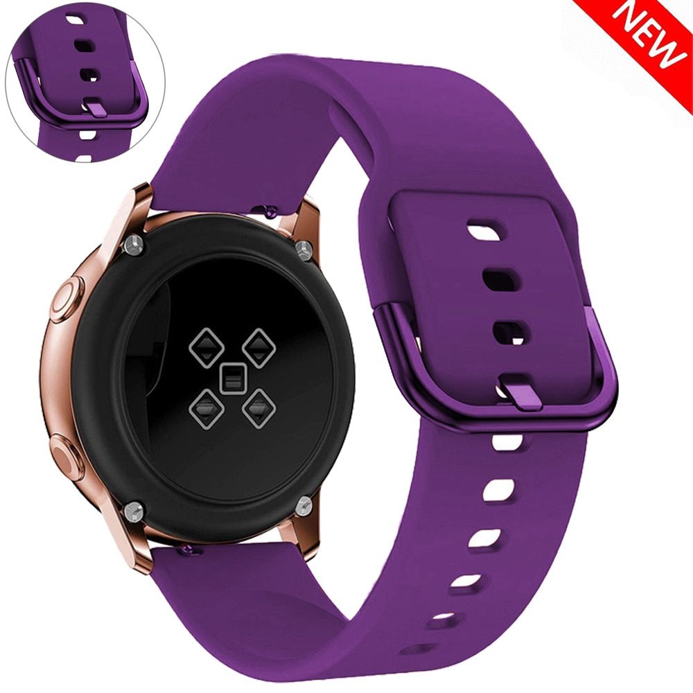 20mm 22mm Silicone Band for Samsung Galaxy Watch Active 2 Active 3 Gear S2 Watchband Bracelet Strap for Huami Amazfit bip