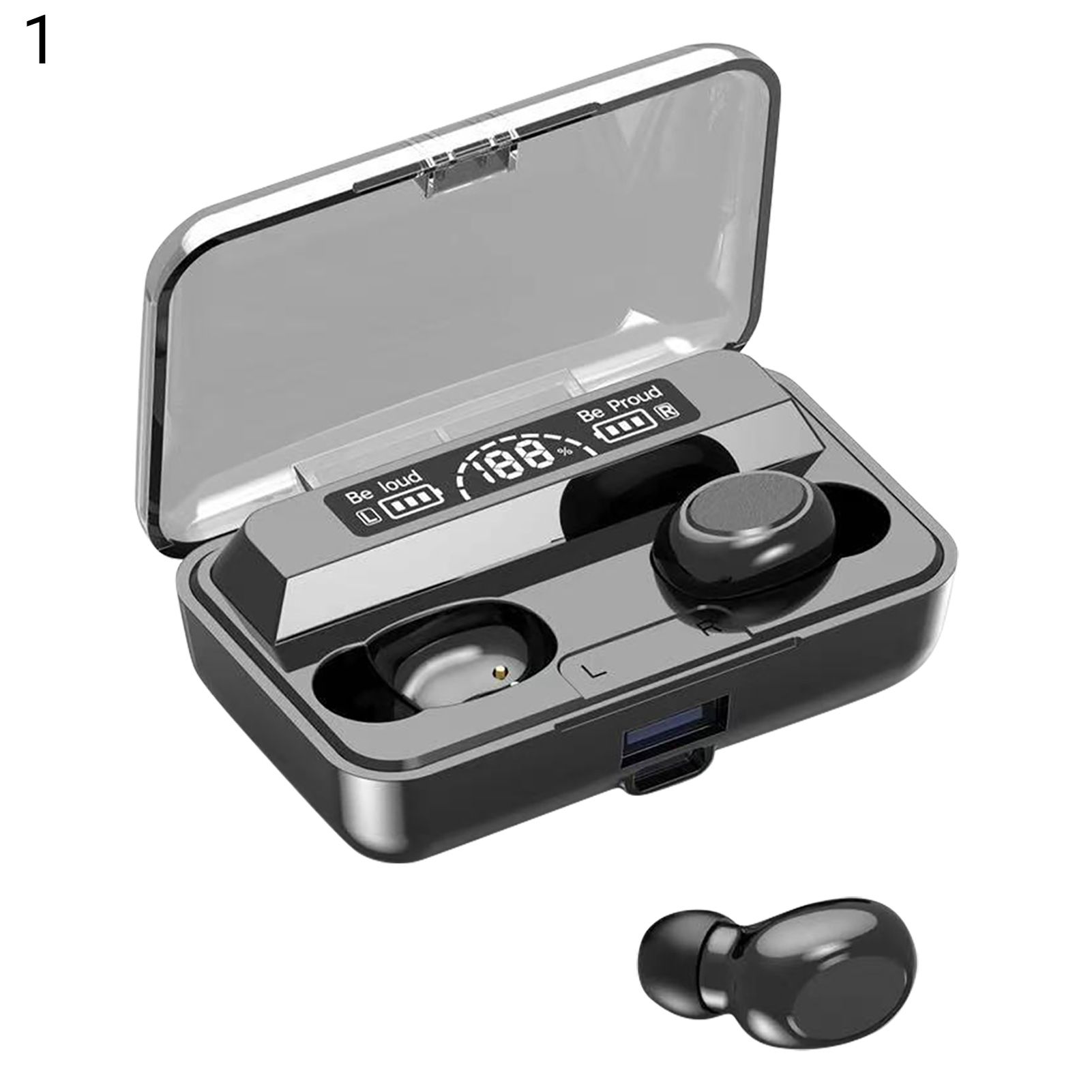 Bluetooth-compatible Earphone Porle Button/Touch Control Wireless Earbud