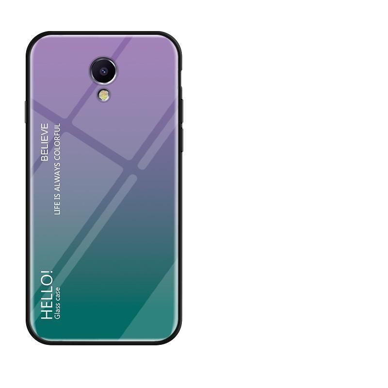 Gradient glass Phone Cases For Meizu Meilan 5S MEIZU M5S M612Q M612M M612H 5.2 inch Gradient glass Protection Cases