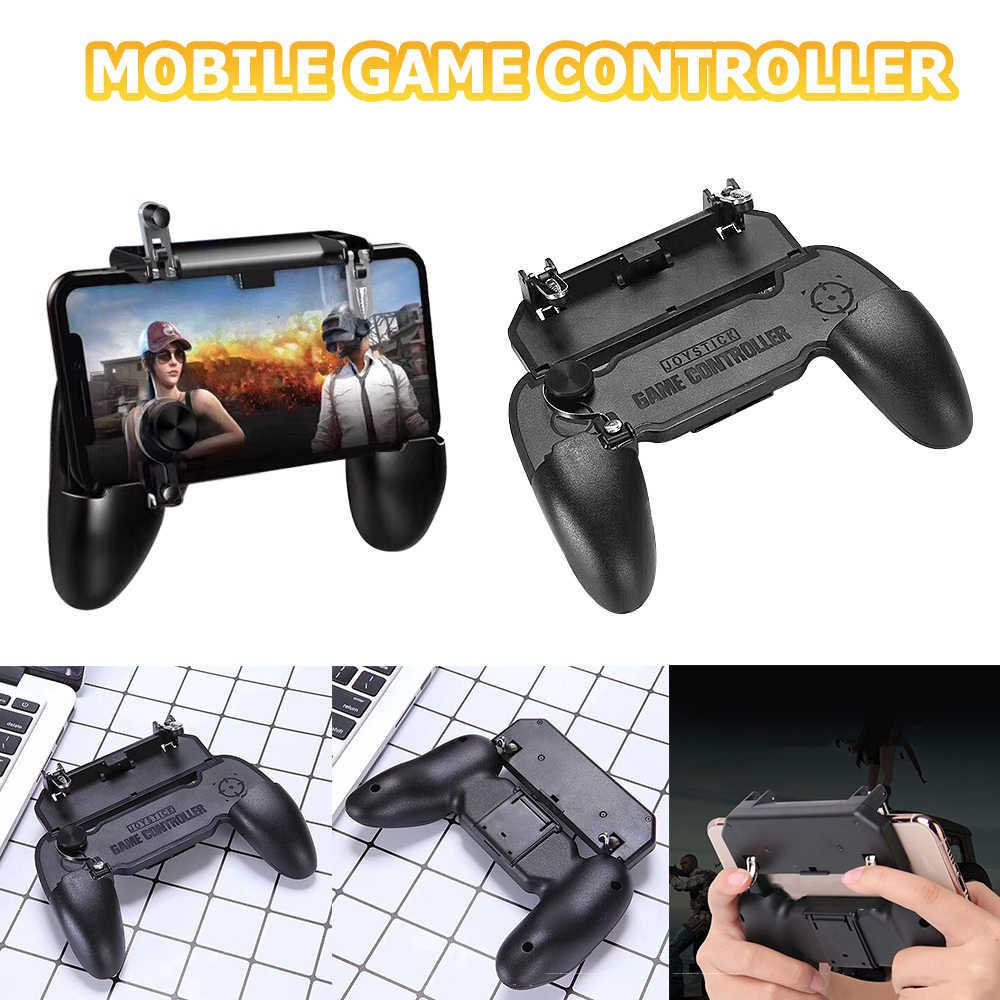 W11+PUBG Mobile Wireless  Gamepad Remote Controller Joystick for iPhone Android - Black