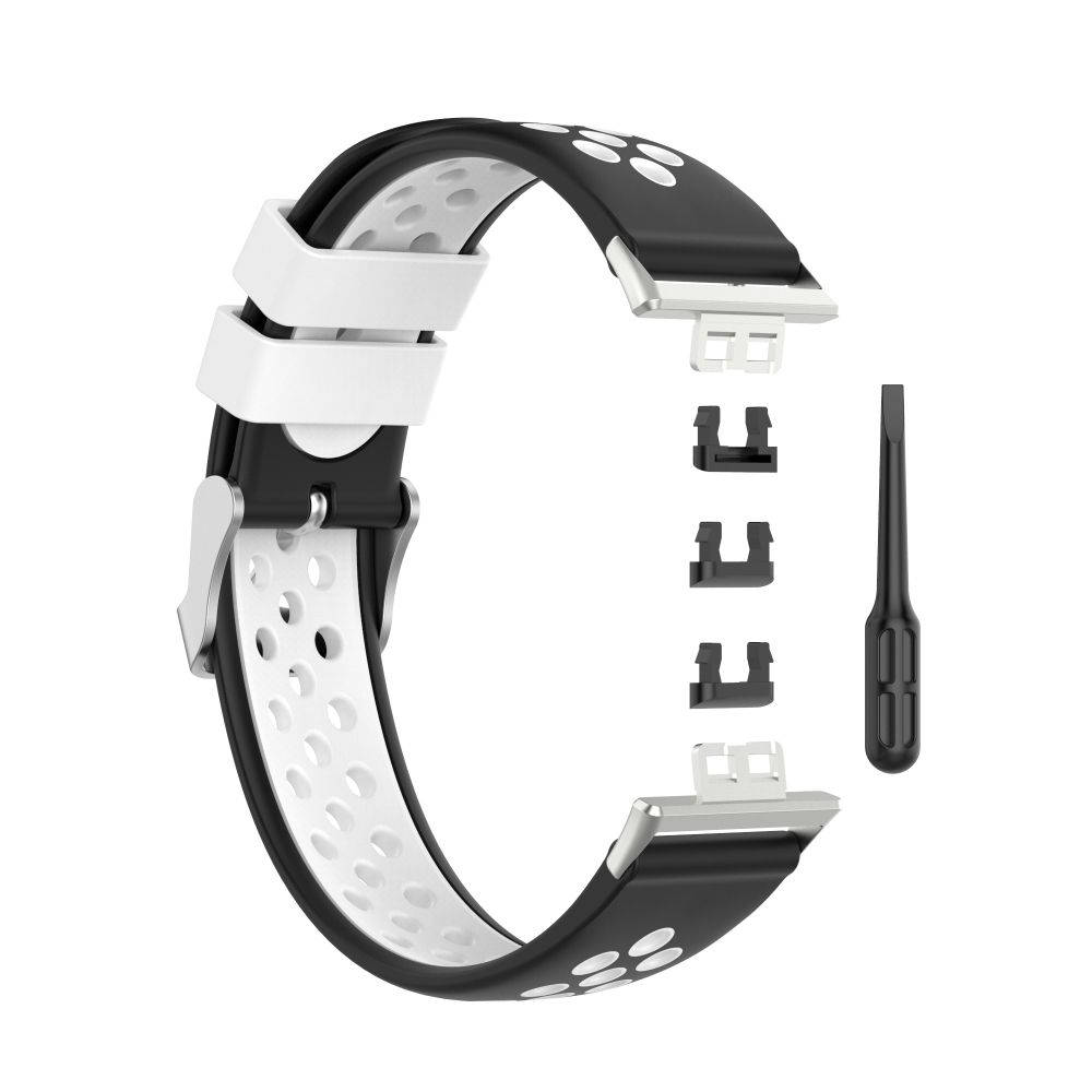 Silicone Band Suitable for Huawei watch fit double color strap 18mm Huawei Watch Fit dual color Silicone Strap