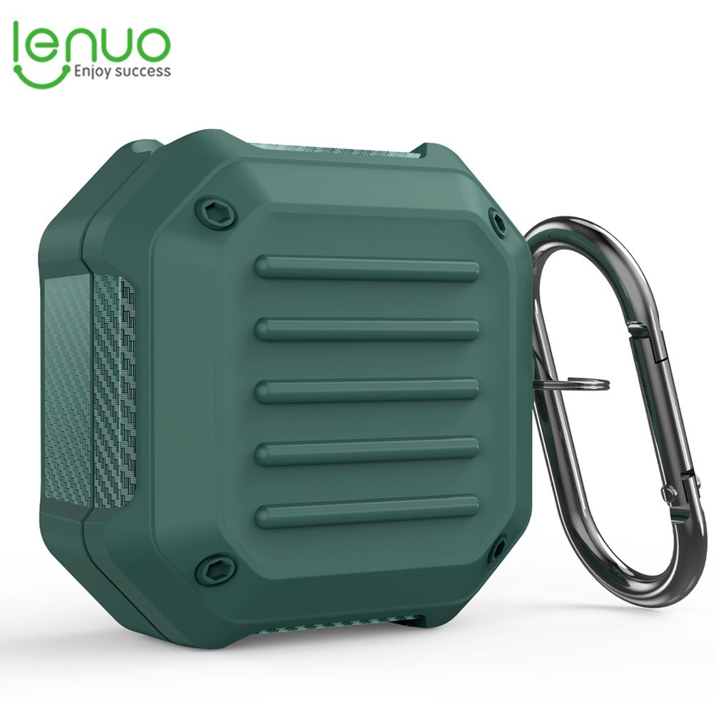 Lenuo Luxury TPU Armor cover for Samsung Galaxy Buds2 headphone protector accessory with hook