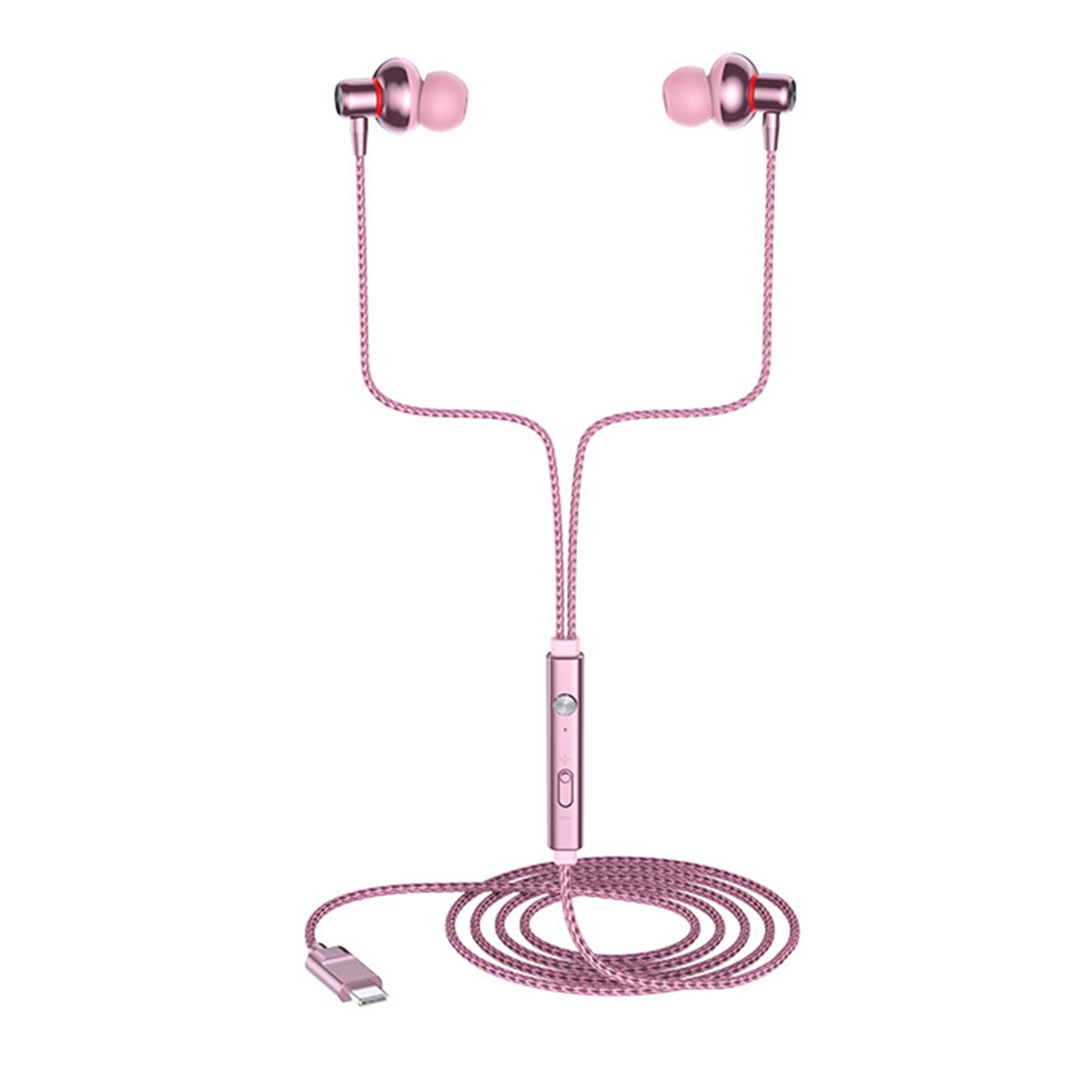 Earphone Stereo Type-C Wire Control withc Wired Earphone