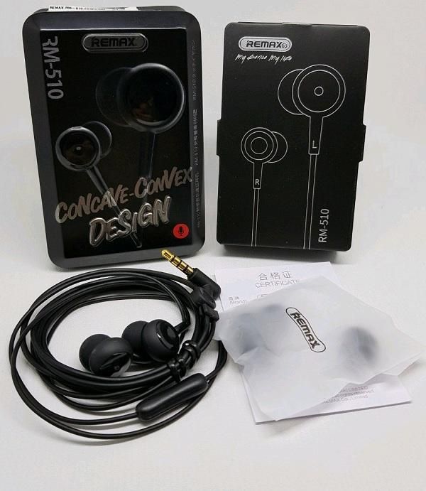 Remax RM 510 In-Ear Earphone - Black