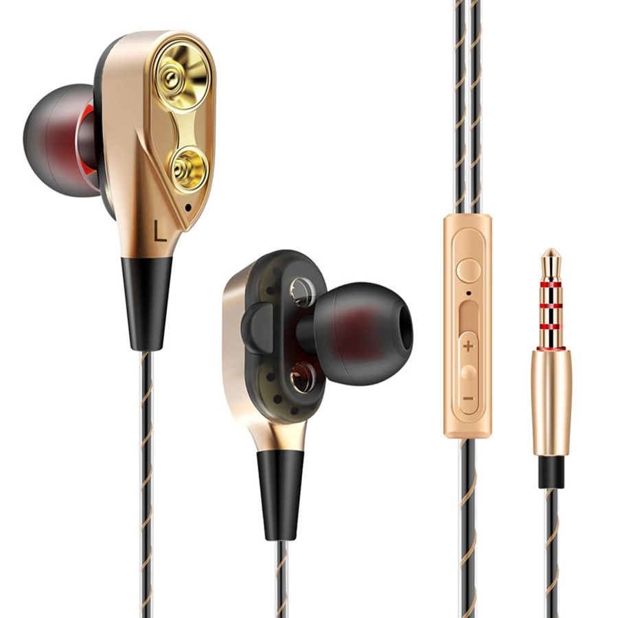Wired Earbuds Headphones 3.5mm In Ear Earphone Earpiece With Mic Stereo Headset For Samsung Xiaomi Phone Computer