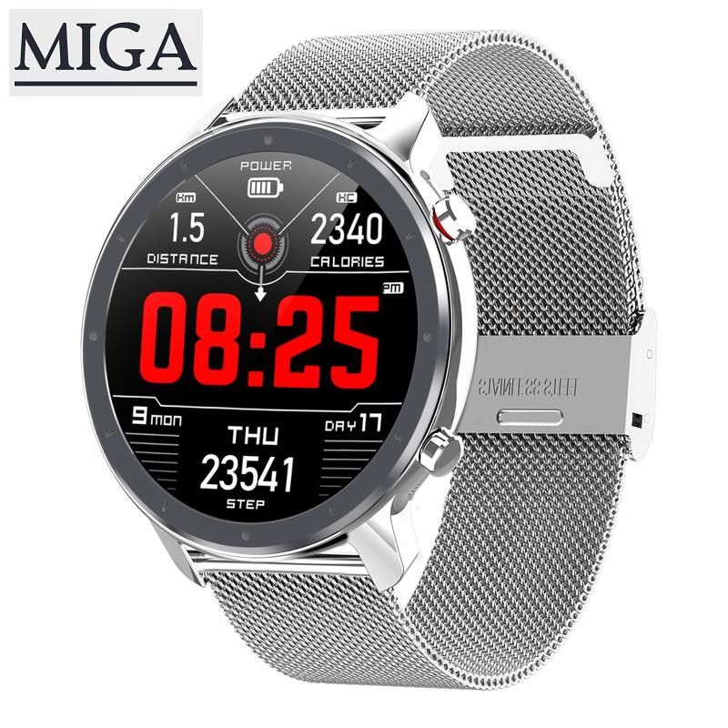 L11 Watch IP68 Waterproof Smartwatch 1.3 inch Touch Screen ECG Heart Rate Blood Pressure Monitor Sport Bluetooth Smart Watch For Women Students Adult Bracelet 48mm Smart Wristwatch For IOS And Android