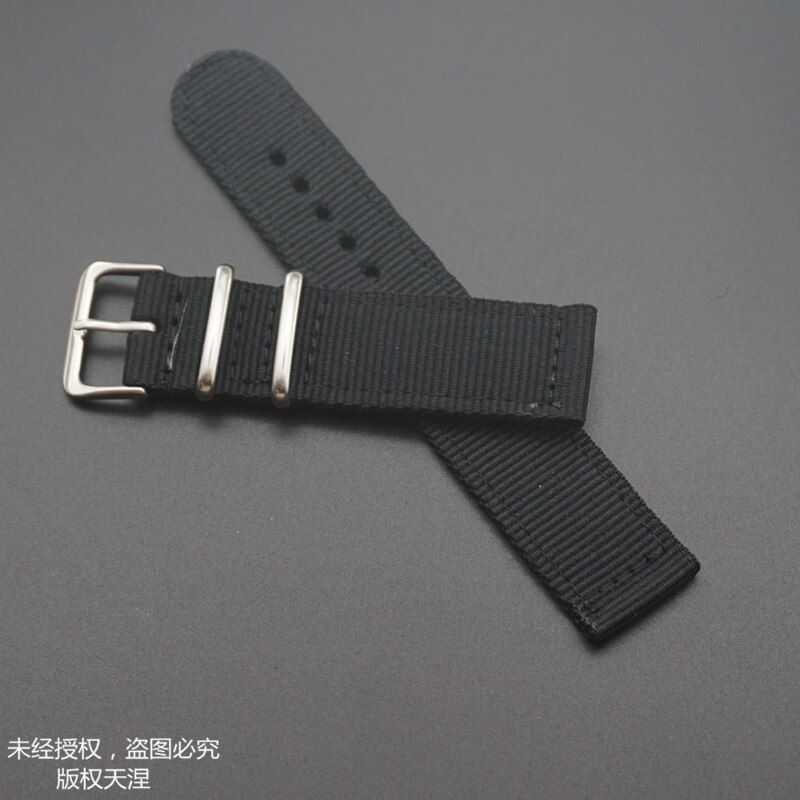 MR NENG Waterproof Good quality Thick outdoor Nylon fabric watch strap 24mm 22mm 20MM 18mm Black Green band watch NATO Strap