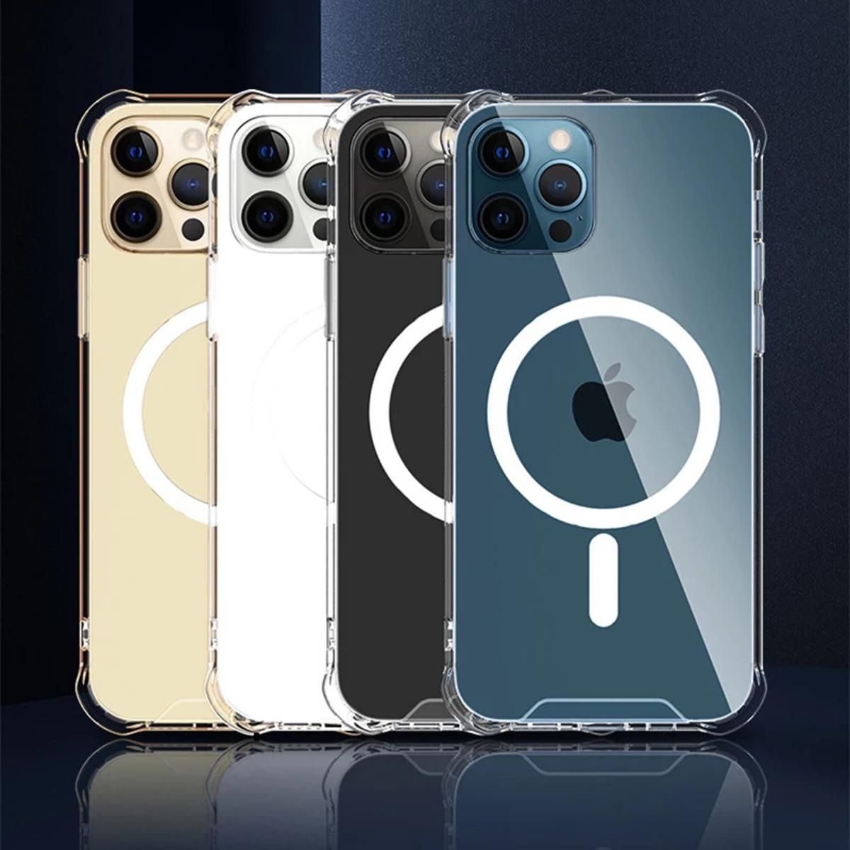 Clear Magsafe Magnetic Case For iPhone 12/12 pRO 12 Pro Max 12 Mini Support For Magsafe Wireless Charger Luxury Transparent Back Cover