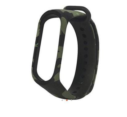 Band 3/4 Silicone Strap Smart Wristband Colourful OEM Bracelet-Army Green