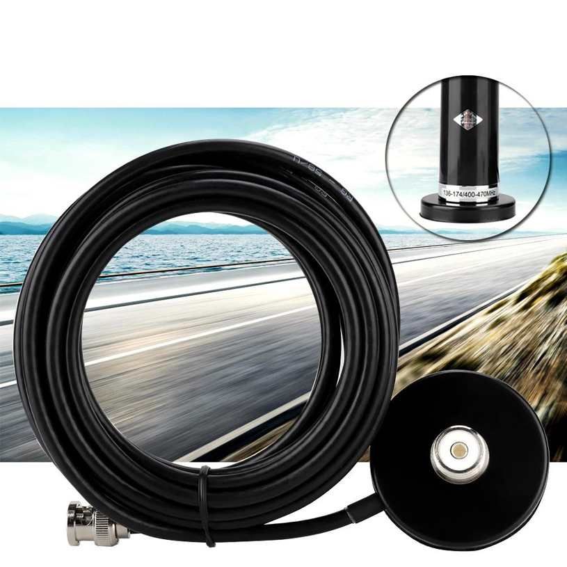 BNC Male Connector, BNC Antenna Connector Base BNC Mobile Vehicle Radio / Car Mobile VHF / UHF Dual Car