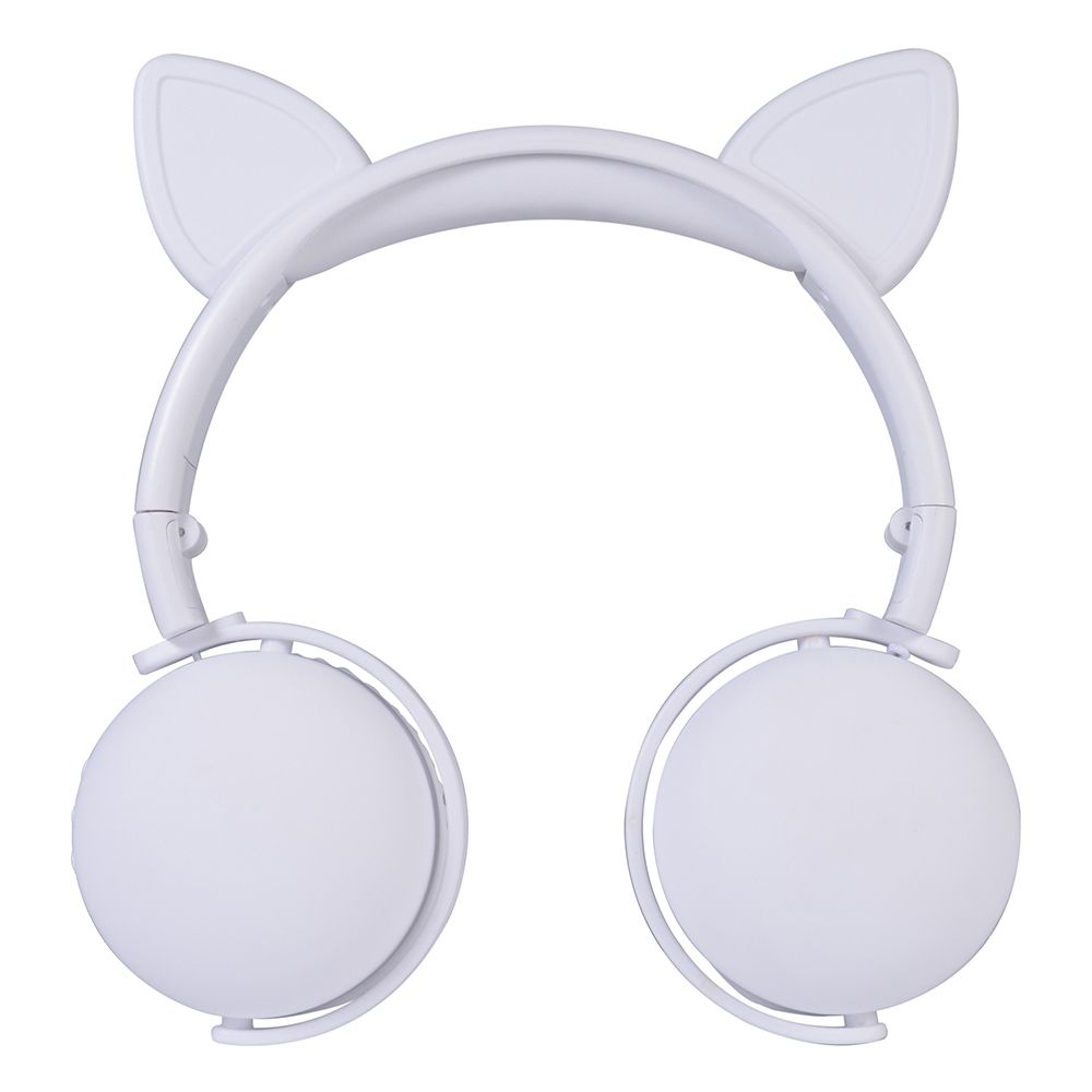 Bluetooth 5.0 Headphone Cute Cat Ears Wireless Folding Earphones Stereo Noise Reduction Children Headset with Mic for Adult