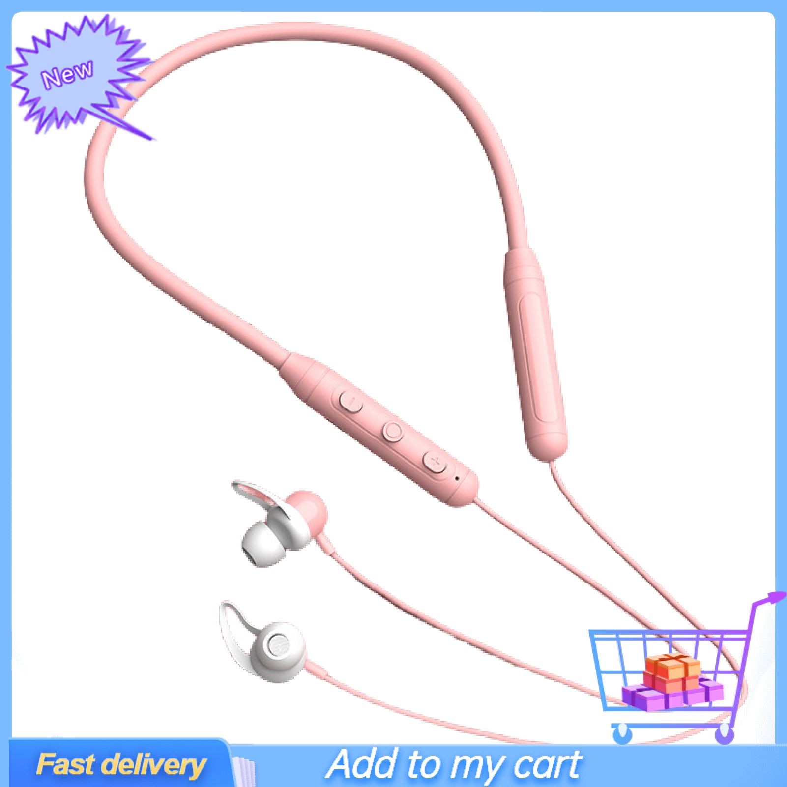 GreenForest Magnetic Neckband Wireless Bluetooth-compatible Earphone Stereo Music Headphone Sports Headset