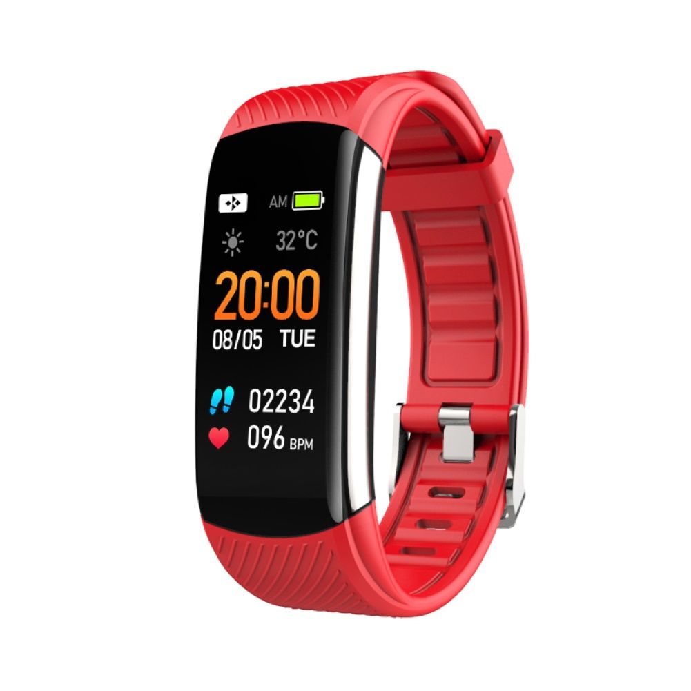 C6S 0.96inch Waterproof Heart Rate Blood Pressure Monitor Fitness Smart Bracelet