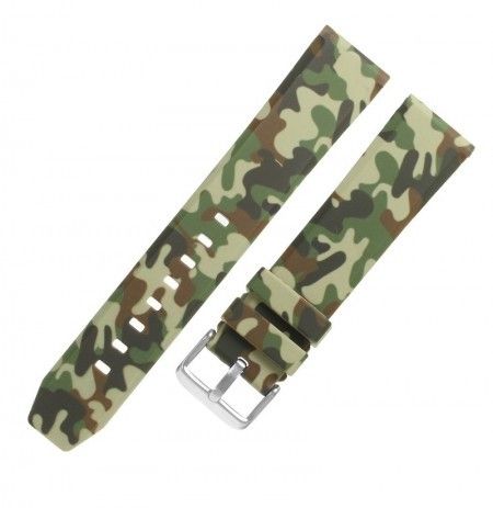 20mm Replacement Fashion Silicone  Camo Watch Band Sports Rubber Strap For SmartWatch