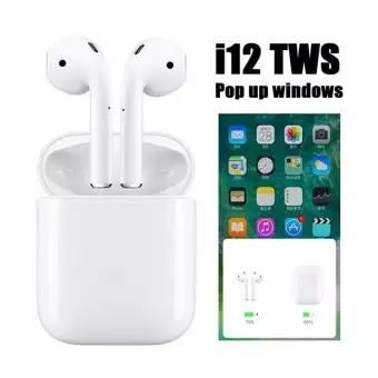 i12 Tws Wireless Bluetooth 5.0 Stereo Earphone Touch Control Headphones