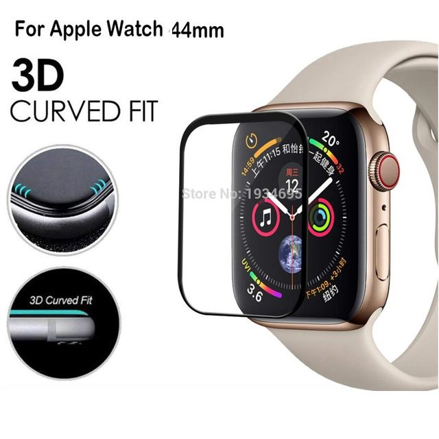 Tempered Glass for Apple Watch 44mm Series 6 / Series 5 / Series 4 / SE T500 T500 Pro Screen Protector for iWatch 3d