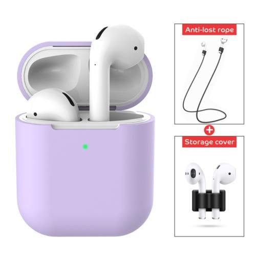 3 pcs/set For Apple AirPods 2 Wireless Charger Protective Silicone Case Cover Accessories