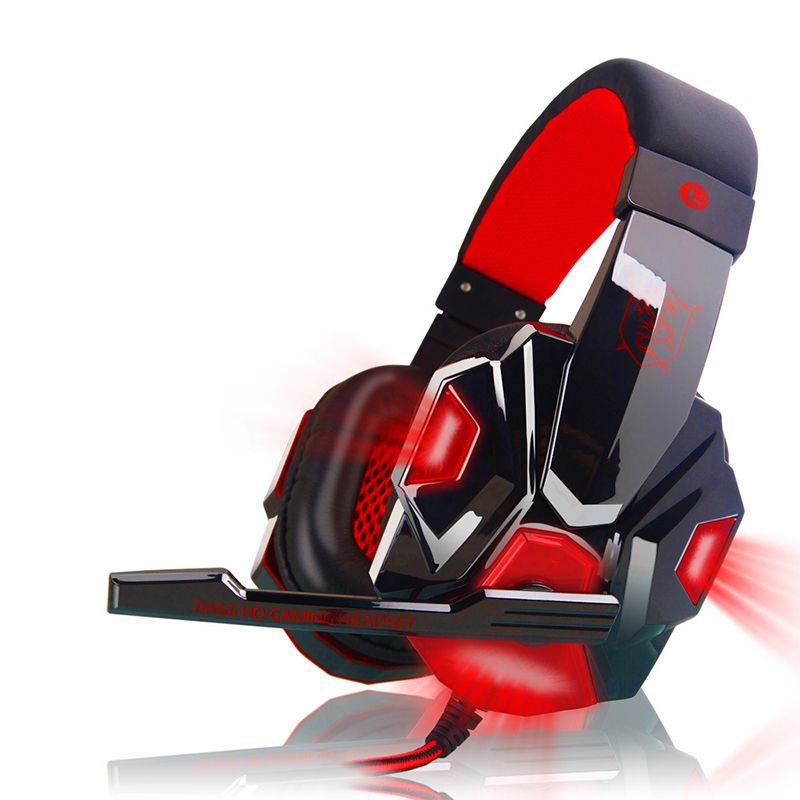Yfashion Over Ear aming Headset with c and LED Light for Laptop Cellphone PS4
