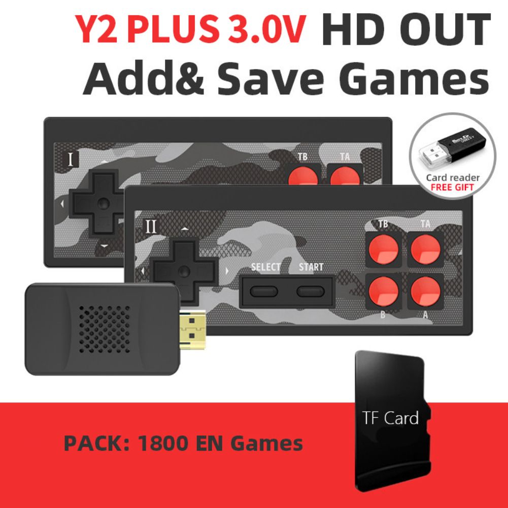 Usb Wireless Handheld Tv Video Console Build In 1800 Games for Nes Retro Dendy Game Console Portable Retro Game Stick High
