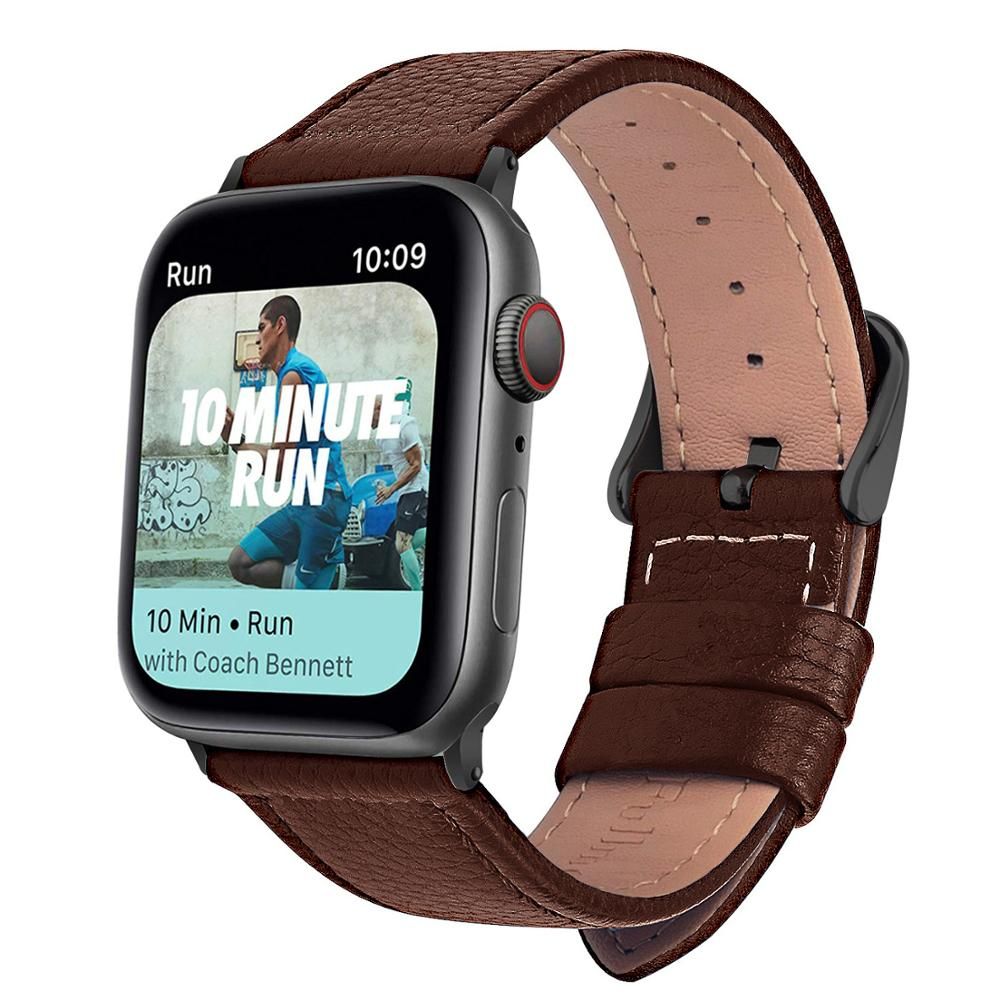 Eastar 3 Color Hot Sell Leather Watchband for Apple Watch Band Series 5/3 Sport Bracelet 42mm 38mm Strap For iwatch 6 4 SE Band