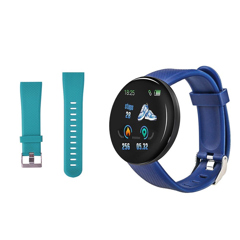 D18 Smart Watch Men Blood Pressure Fitness Tracker Wristband Pedometer Health Bracelet SmartWatch For Ios Android