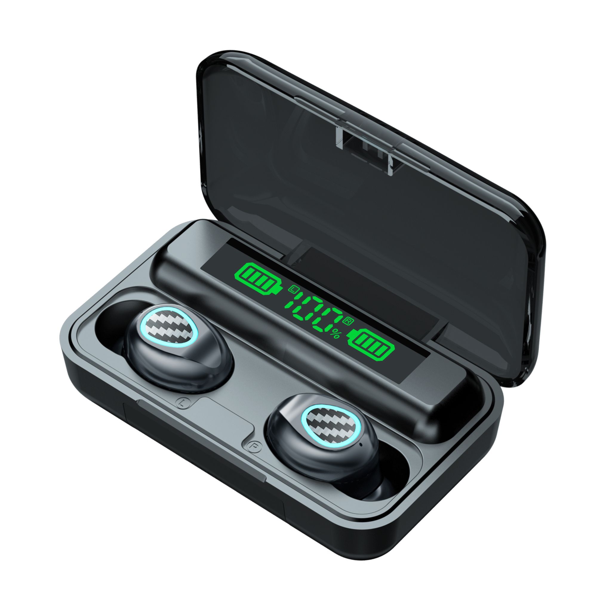 Yfashion 1 Pair Wireless  Bluetooth  Headset R6 ws Binaural Sports Heavy Bass ni Earphones color