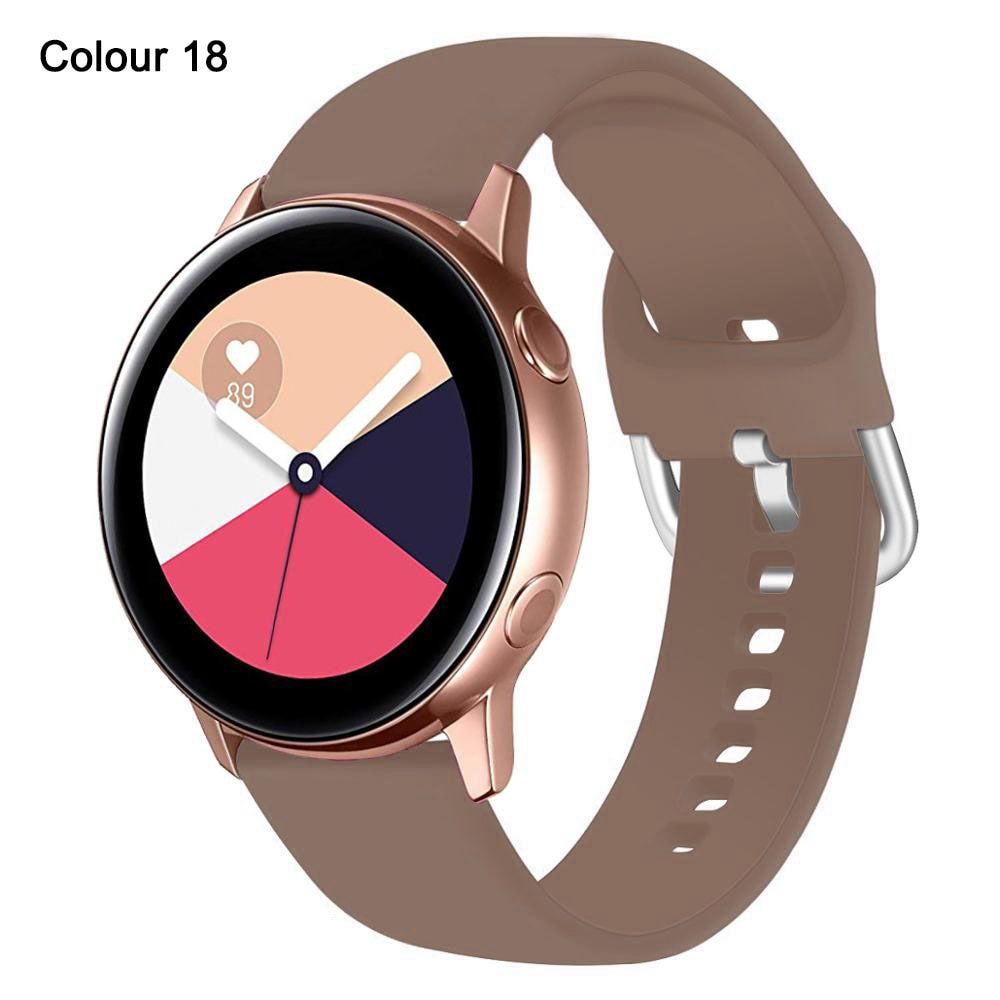 Silicone Watch Strap for Samsung Galaxy Watch 42mm Active 2  gear s3 correas band 20mm 22mm wriststrap for Huami Amazfit ремень