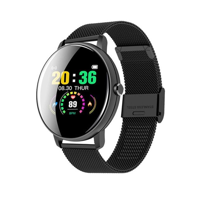 Full Touch Smart Watch Men Blood Pressure  Heart Rate Monitor Round Smartwatch Women Waterproof Sport Clock For Android IOS
