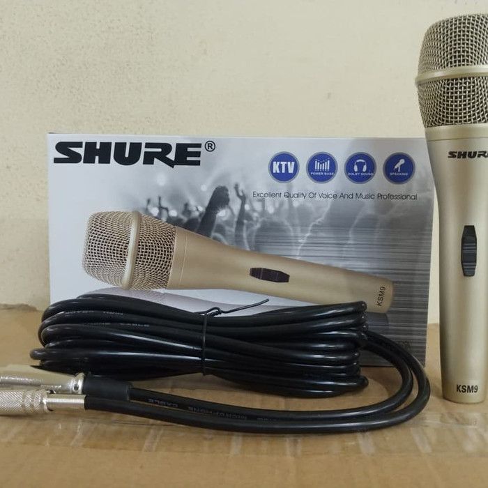 Sure KSM-9 / B Dynamic Semi Ori Cardioid Microphone Grade A Cable