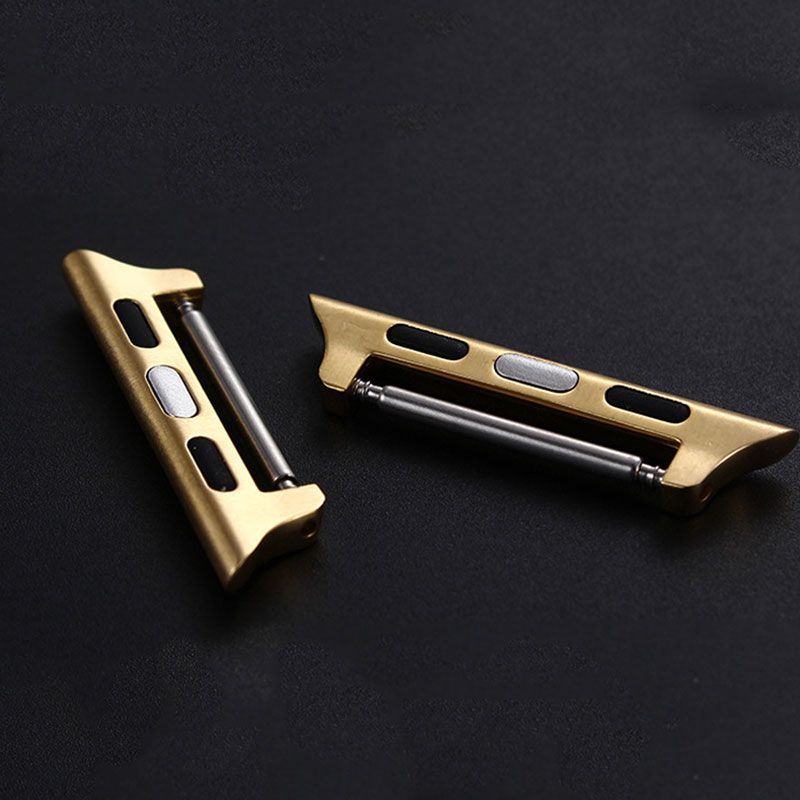 UTHAI A14 Connector Adapter For Apple Watch band apple watch 4 3 5 iwatch band strap 42mm/38mm 44mm/40mm Seamless Aluminum Linke