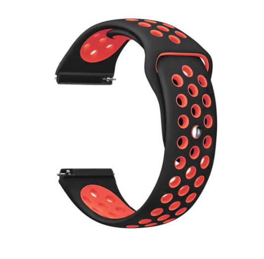 20mm Quick Release Fashion Sports Wristband Silicone Wrist Strap For Smartwatch